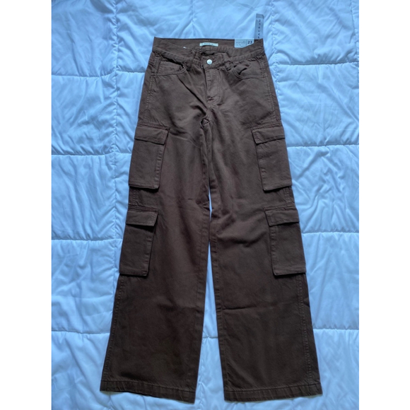 Pacsun Marsh Brown 90s Baggy Cargo Pants Size 23 NWT $69.95 - Picture 1 of 5